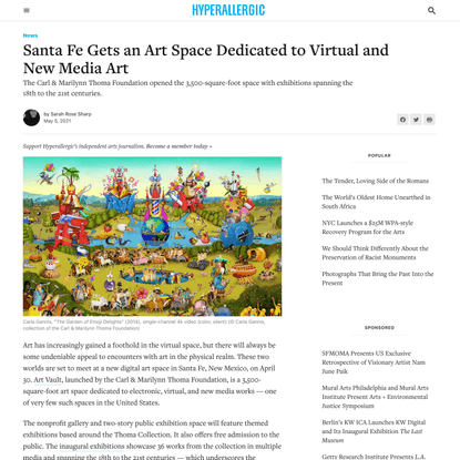 Santa Fe Gets an Art Space Dedicated to Virtual and New Media Art