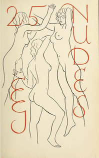 Illustrated title page. Eric Gill, artist. _Twenty-five Nudes_ 1951