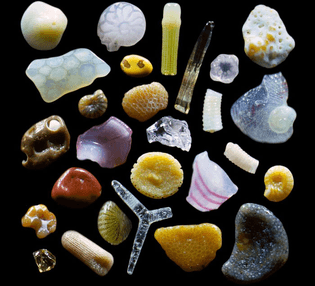 Sand under a microscope