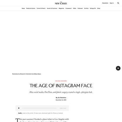The Age of Instagram Face