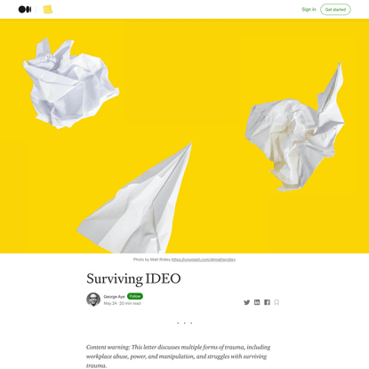 Surviving IDEO