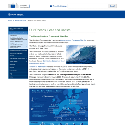 Law - EU Coastal and Marine Policy - Environment - European Commission