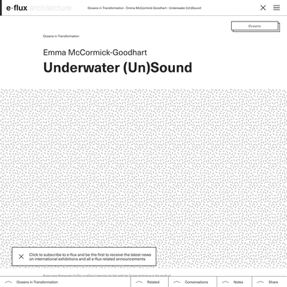 Underwater (Un)Sound