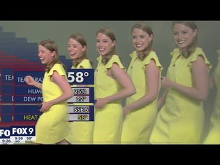 Meteorologist multiplies on screen during graphics glitch | FOX 9 KMSP
