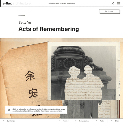 Acts of Remembering