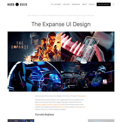 The Expanse UI Design — HUDS+GUIS