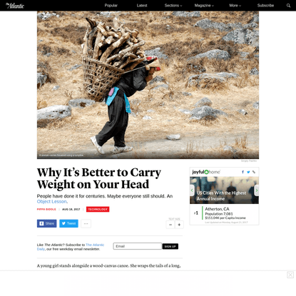 Why It's Better to Carry Weight on Your Head