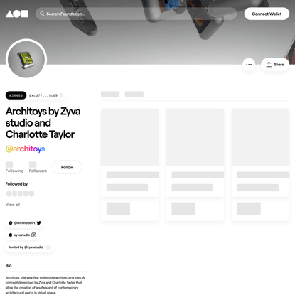 Architoys by Zyva studio and Charlotte Taylor (@architoys) | Foundation