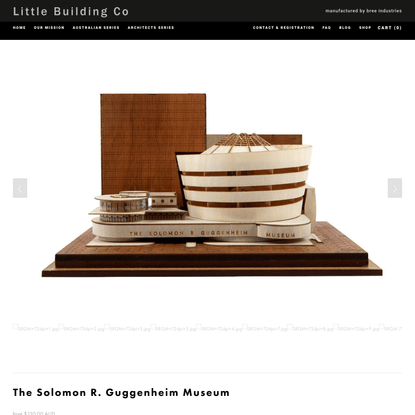 Architectural Model Kit Solomon R. Guggenheim Museum New York — Little Building Co