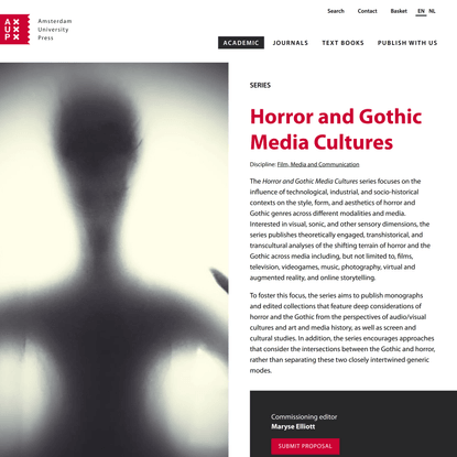 Horror and Gothic Media Cultures