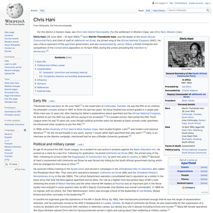 Chris Hani - Wikipedia