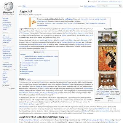 Jugendstil - Wikipedia
