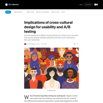 Implications of cross-cultural design for usability and A/B testing