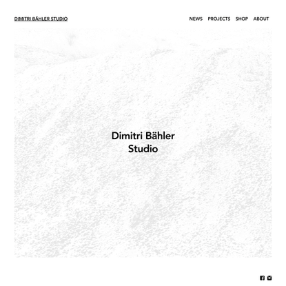 Dimitri Bähler Studio | Official website