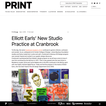 Elliott Earls’ New Studio Practice at Cranbrook