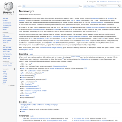 Numeronym - Wikipedia