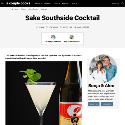 Sake Cocktail: The Southside! – A Couple Cooks