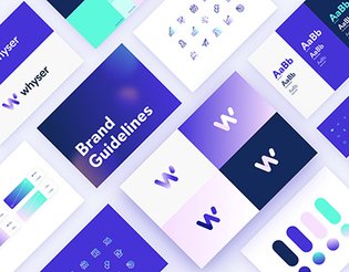 Corporate identity system for a software company Whyser
