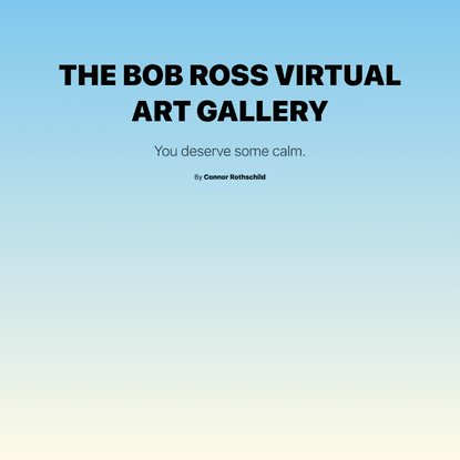 The Bob Ross Virtual Art Gallery