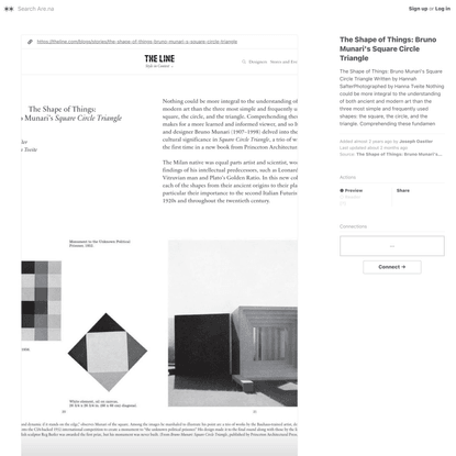 The Shape of Things: Bruno Munari’s Square Circle Triangle — Are.na