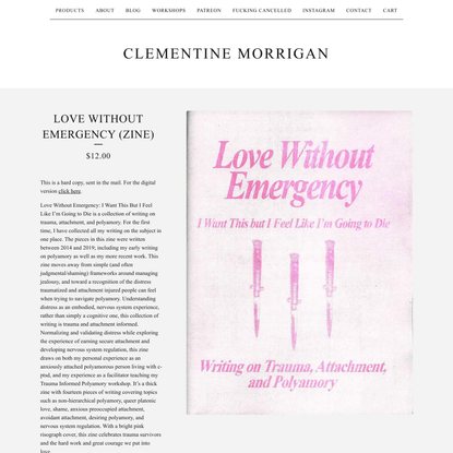 Love Without Emergency (Zine)