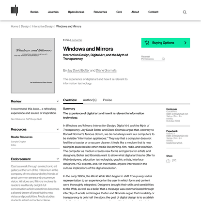 Windows and Mirrors