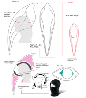 Helmet/Visor design concept by The Young Never Sleep studio.