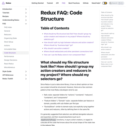 Code Structure | Redux