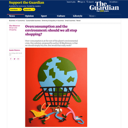 Overconsumption and the environment: should we all stop shopping?