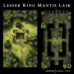 Lesser King Mantis Lair - Jungle Encounter Maps!