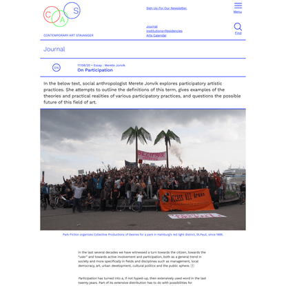 On Participation – CAS