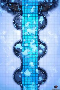 Ice Bridge Battle Map 22x33