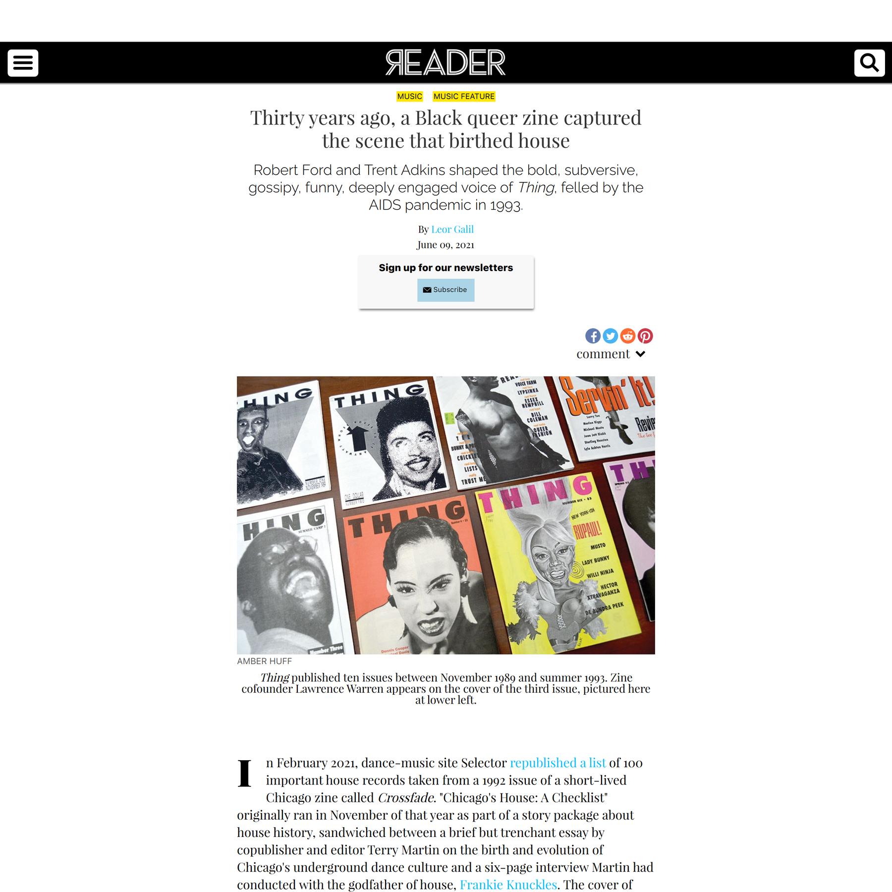 Thirty years ago, a Black queer zine captured the scene that birthed house