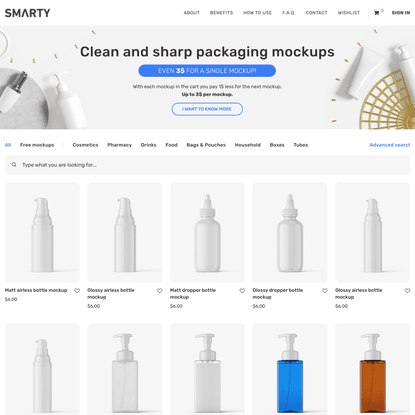 Smarty Mockups – Premium Packaging Mockups