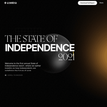 Contra | The State of Independence Report 2021