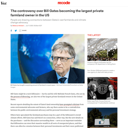 Why Bill Gates is the largest private farmland owner in the United States