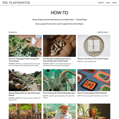 How-To Archives - The Planthunter