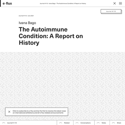 The Autoimmune Condition: A Report on History