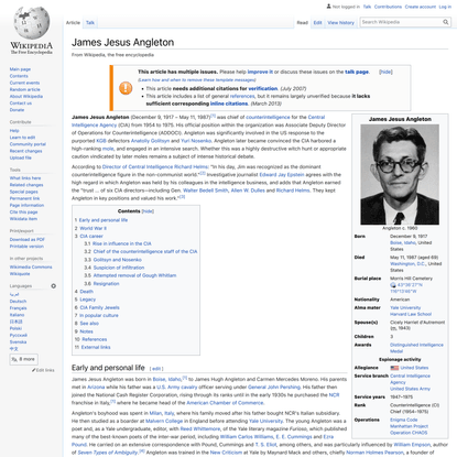 James Jesus Angleton - Wikipedia