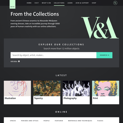 V&amp;A · Explore the Collections