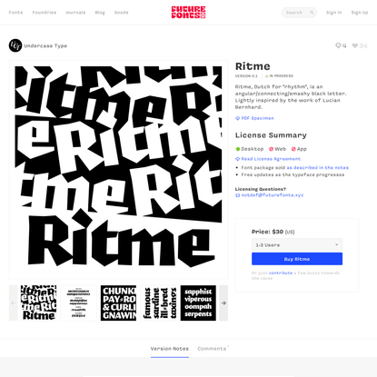 Ritme by Undercase Type - Future Fonts