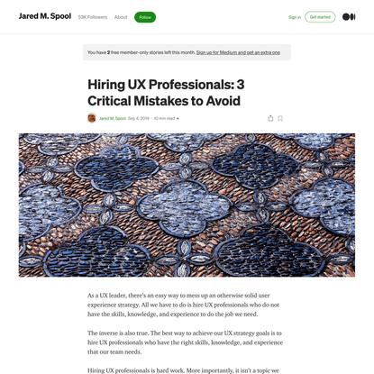 Hiring UX Professionals: 3 Critical Mistakes to Avoid