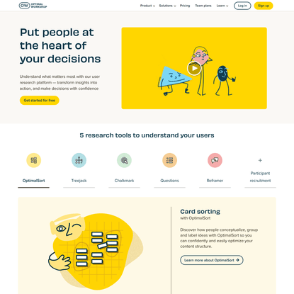 Optimal Workshop | User Experience (UX) Research Platform