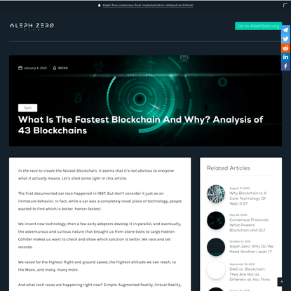 What Is The Fastest Blockchain And Why? Analysis of 43 Blockchains - Aleph Zero Foundation Blog