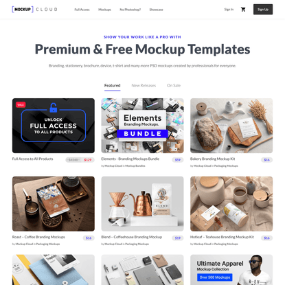 Premium & Free PSD Mockup Store