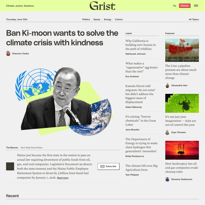 Grist.org: Climate. Justice. Solutions.