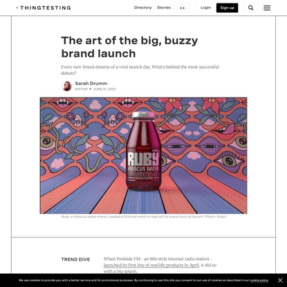 The art of the big, buzzy brand launch | Thingtesting
