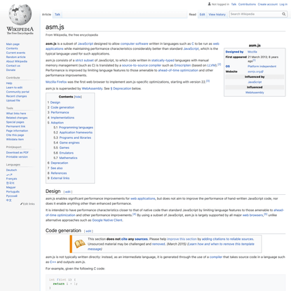 asm.js - Wikipedia