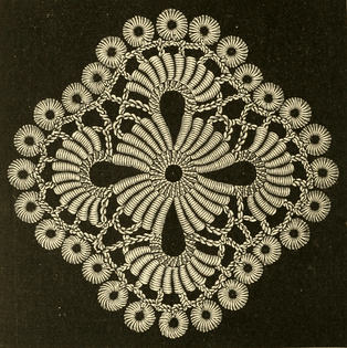 “Passementerie wheel.” Art needlework. 1893.