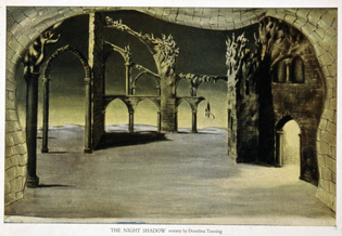 The Night Shadow, ballet by George Balanchine, set design by Dorothea Tanning